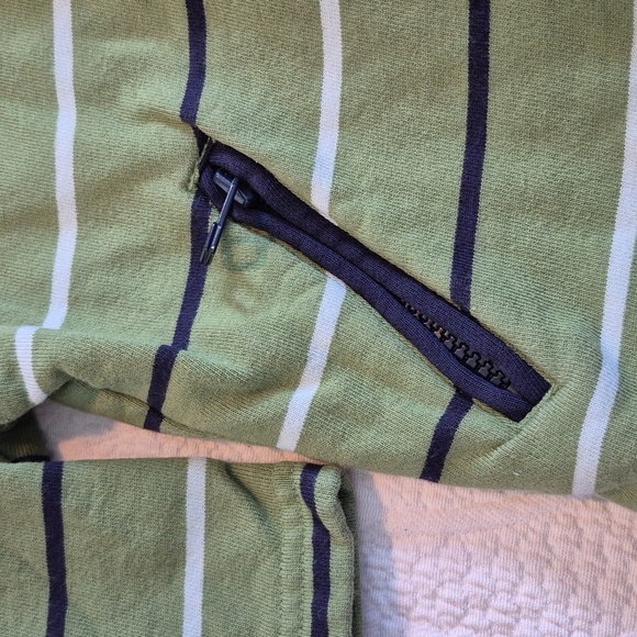 Janie and Jack boys 2T green striped french terry pullover shirt VGUC - Picture 3 of 6